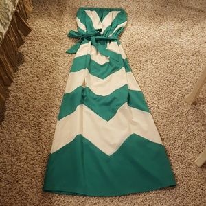 Strapless maxi, never worn